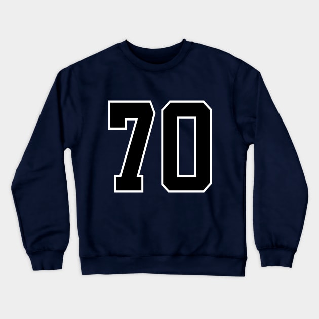 Number 70 Crewneck Sweatshirt by colorsplash